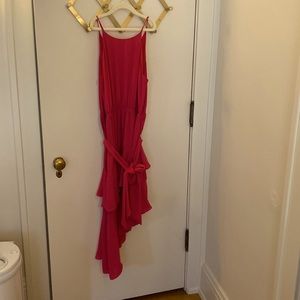 Fuchsia pink dress. Great for wedding!